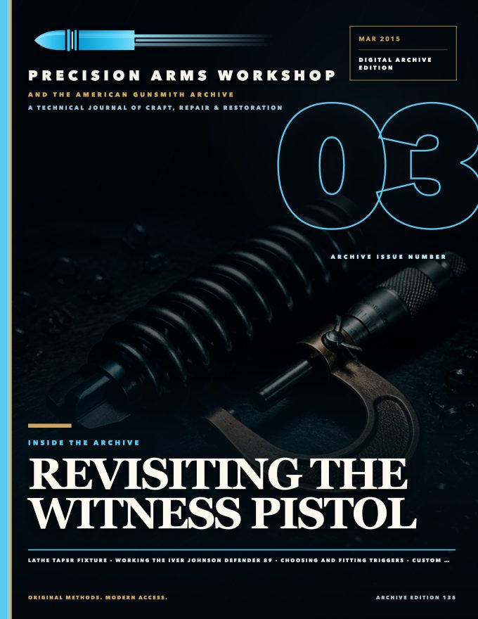 March 2015 cover — Gunsmith Magazine, The American Gunsmith Archive