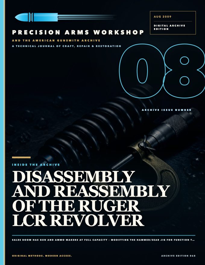 August 2009 cover — Gunsmith Magazine, The American Gunsmith Archive