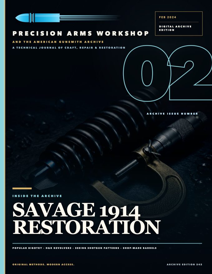 February 2024 cover — Gunsmith Magazine, The American Gunsmith Archive
