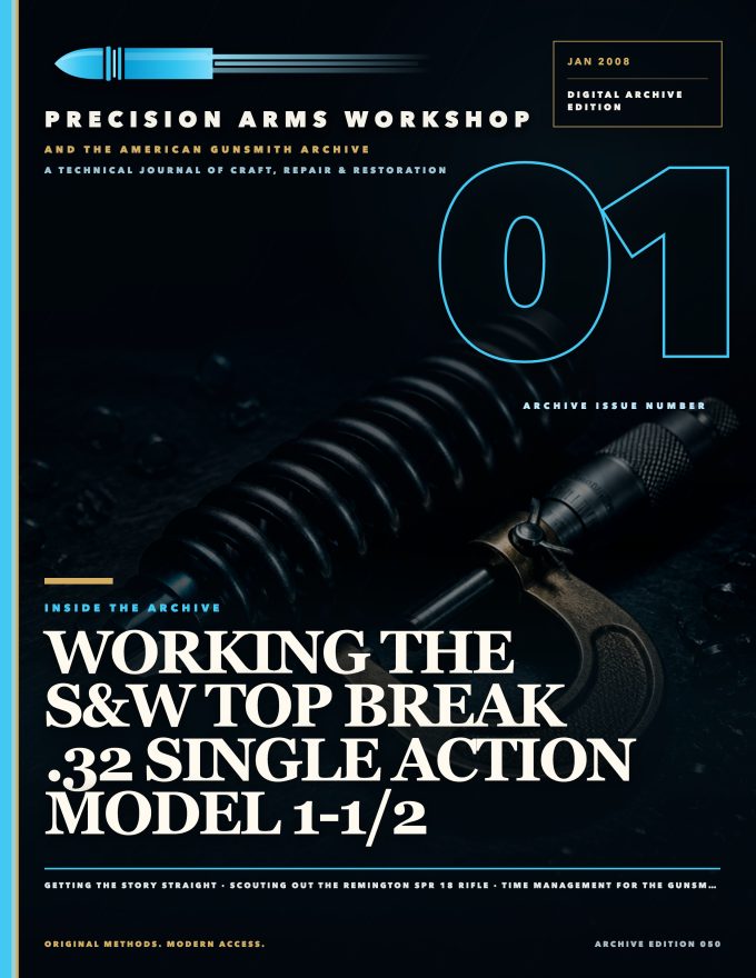 January 2008 cover — Gunsmith Magazine, The American Gunsmith Archive