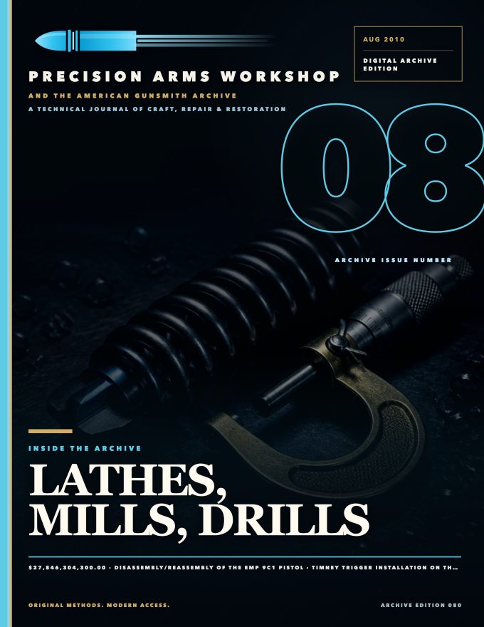 August 2010 cover — Gunsmith Magazine, The American Gunsmith Archive