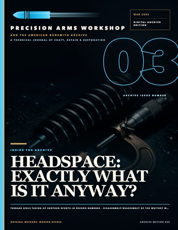 March 2006 cover — Gunsmith Magazine, The American Gunsmith Archive