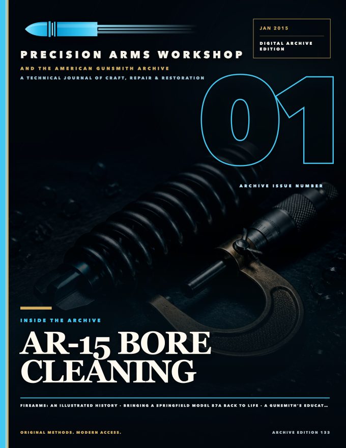January 2015 cover — Gunsmith Magazine, The American Gunsmith Archive