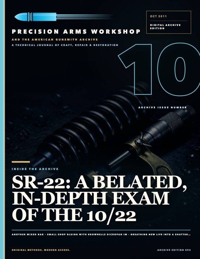 October 2011 cover — Gunsmith Magazine, The American Gunsmith Archive