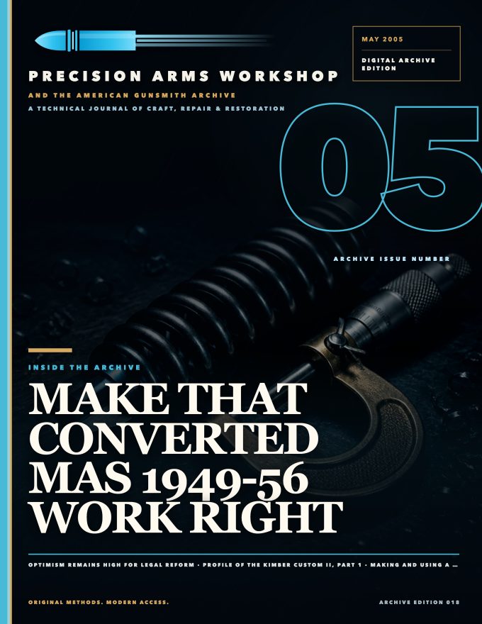 May 2005 cover — Gunsmith Magazine, The American Gunsmith Archive