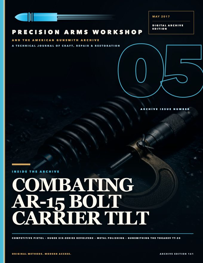 May 2017 cover — Gunsmith Magazine, The American Gunsmith Archive