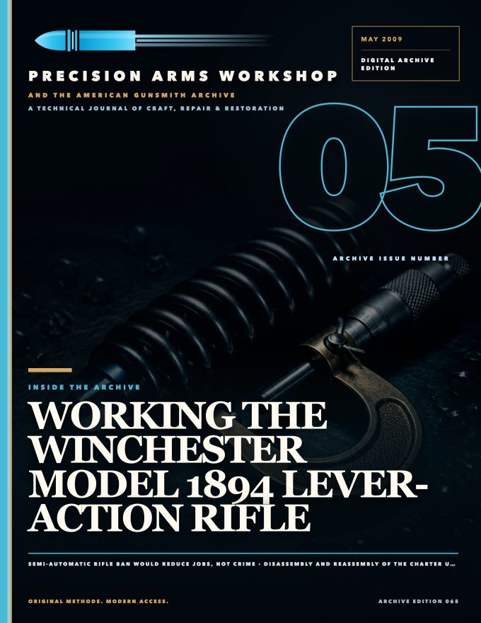 May 2009 cover — Gunsmith Magazine, The American Gunsmith Archive
