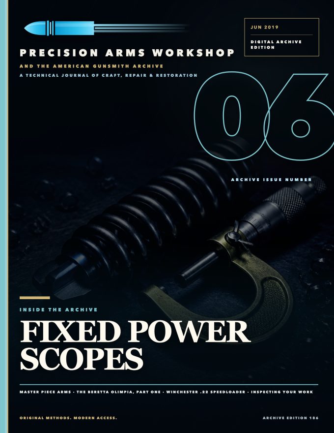 June 2019 cover — Gunsmith Magazine, The American Gunsmith Archive
