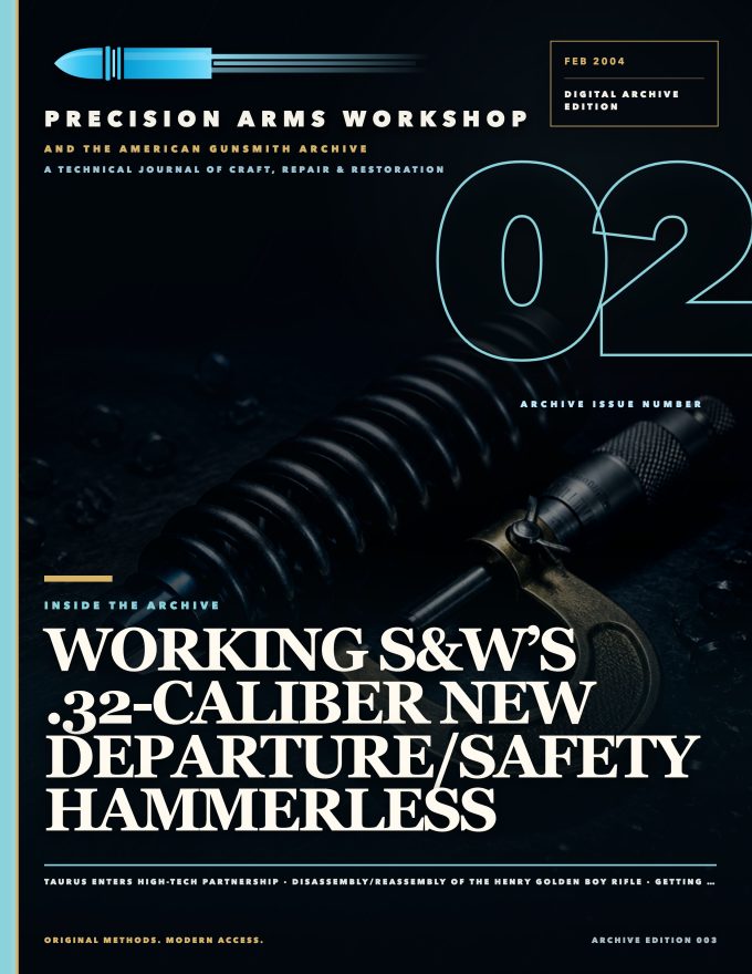 February 2004 cover — Gunsmith Magazine, The American Gunsmith Archive