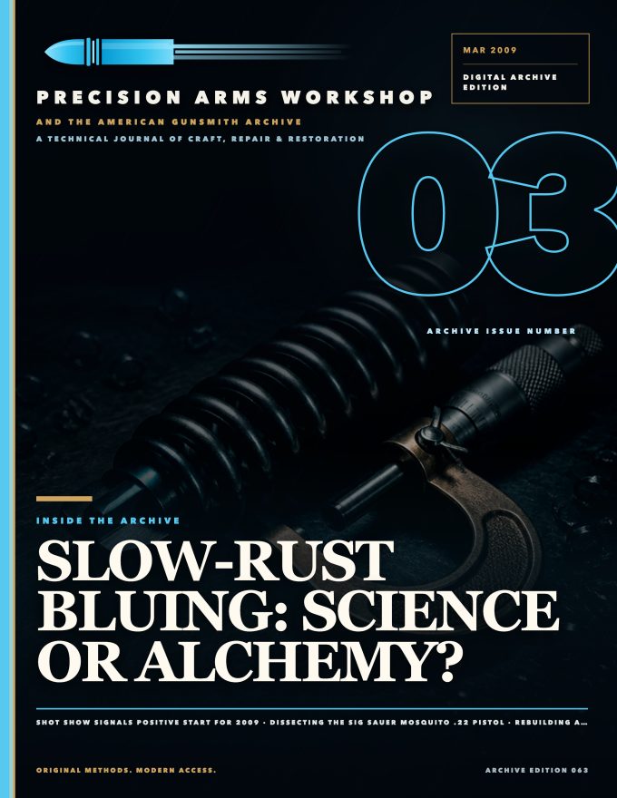 March 2009 cover — Gunsmith Magazine, The American Gunsmith Archive