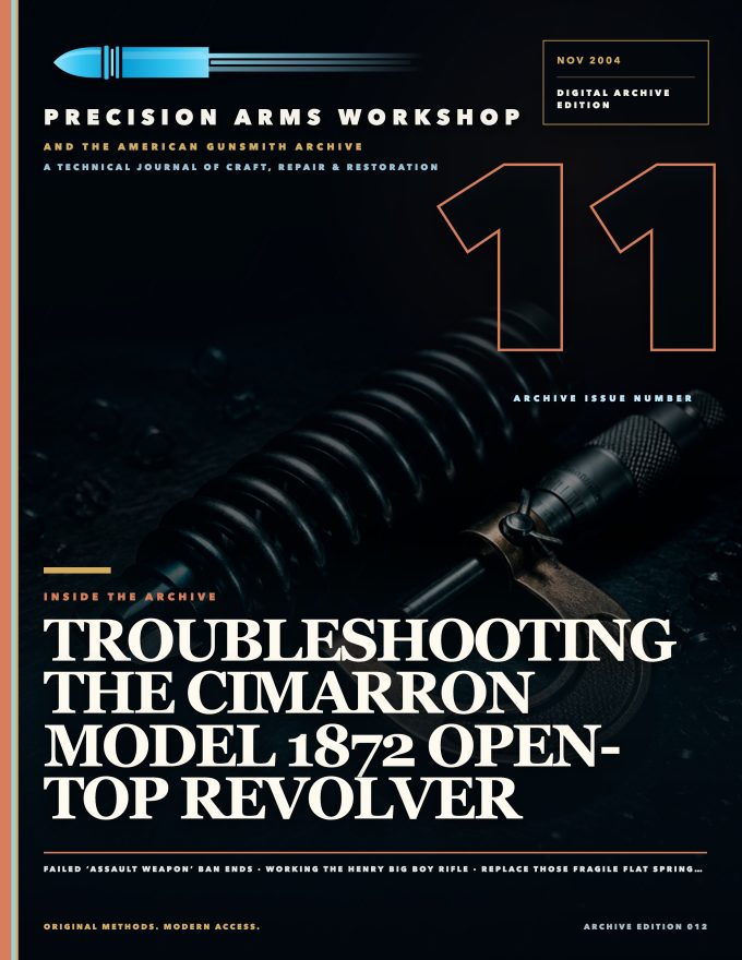 November 2004 cover — Gunsmith Magazine, The American Gunsmith Archive