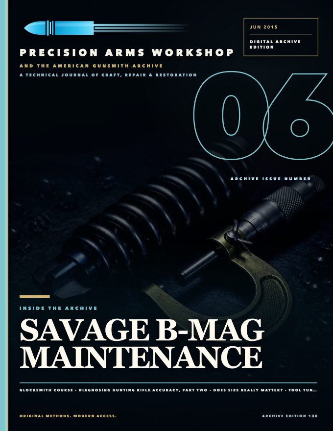 June 2015 cover — Gunsmith Magazine, The American Gunsmith Archive