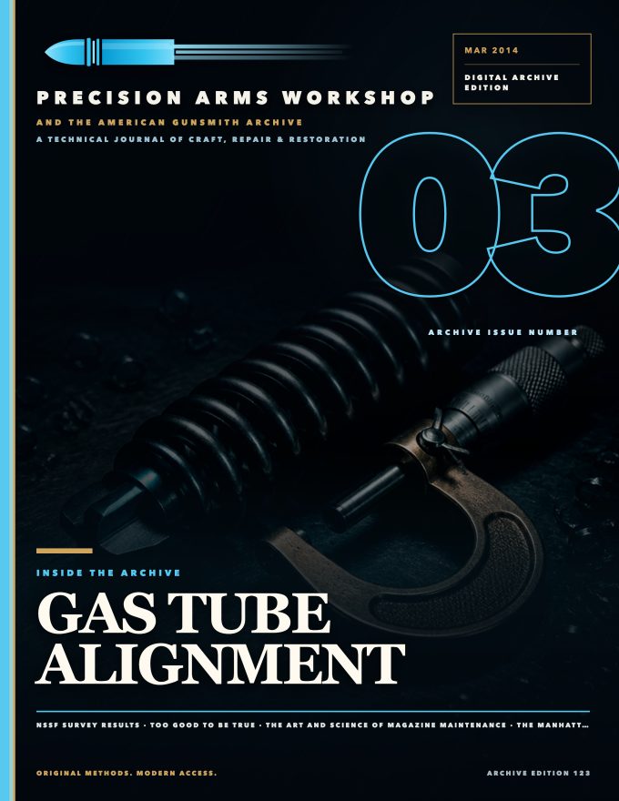 March 2014 cover — Gunsmith Magazine, The American Gunsmith Archive