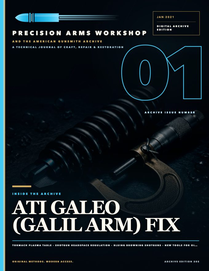 January 2021 cover — Gunsmith Magazine, The American Gunsmith Archive
