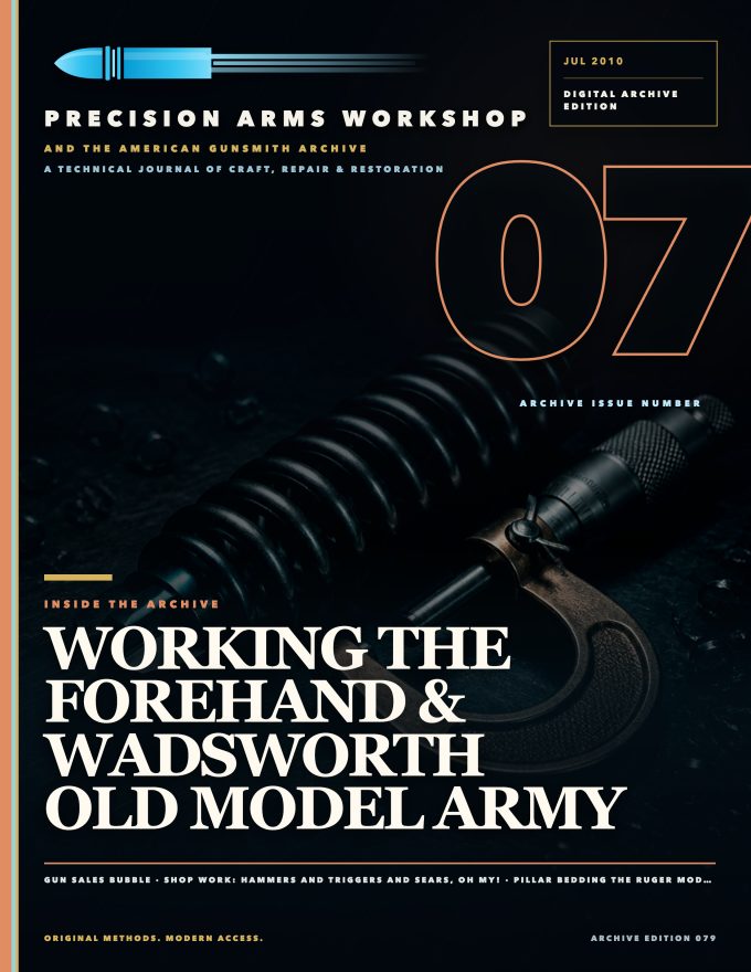 July 2010 cover — Gunsmith Magazine, The American Gunsmith Archive
