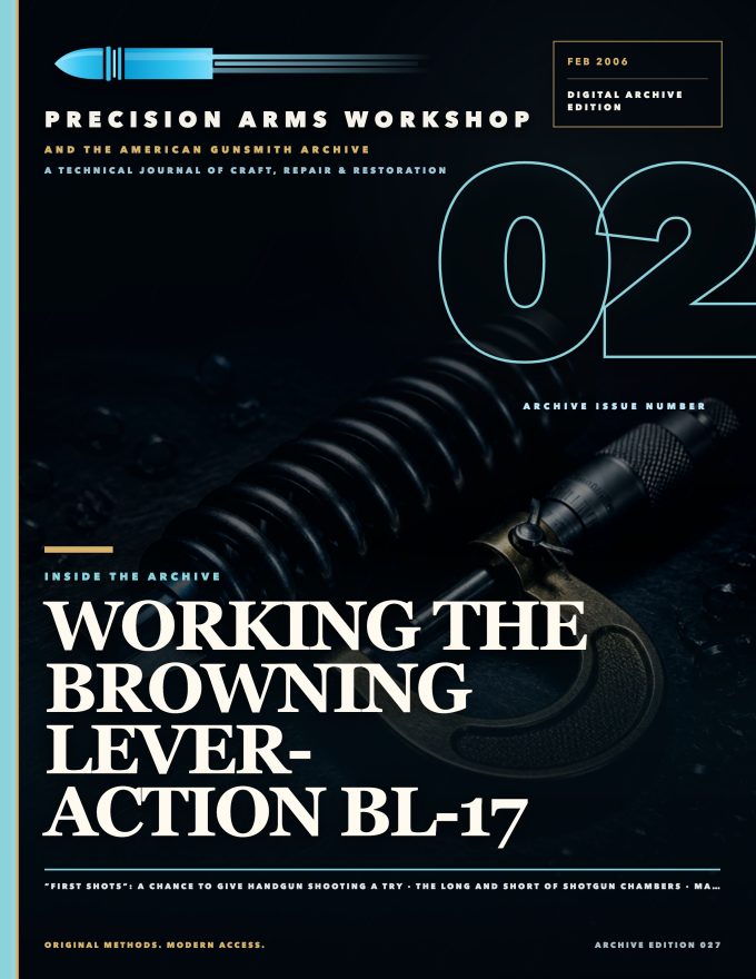 February 2006 cover — Gunsmith Magazine, The American Gunsmith Archive