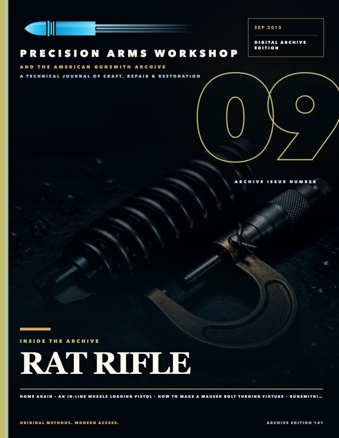 September 2015 cover — Gunsmith Magazine, The American Gunsmith Archive