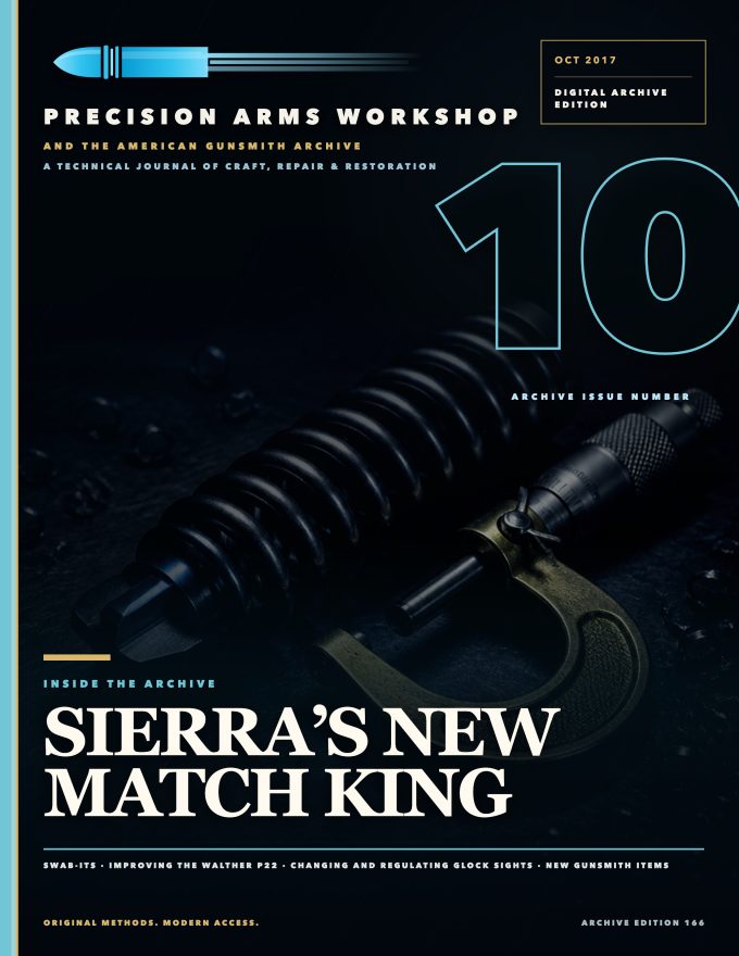 October 2017 cover — Gunsmith Magazine, The American Gunsmith Archive