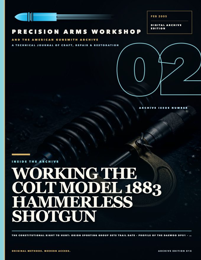 February 2005 cover — Gunsmith Magazine, The American Gunsmith Archive