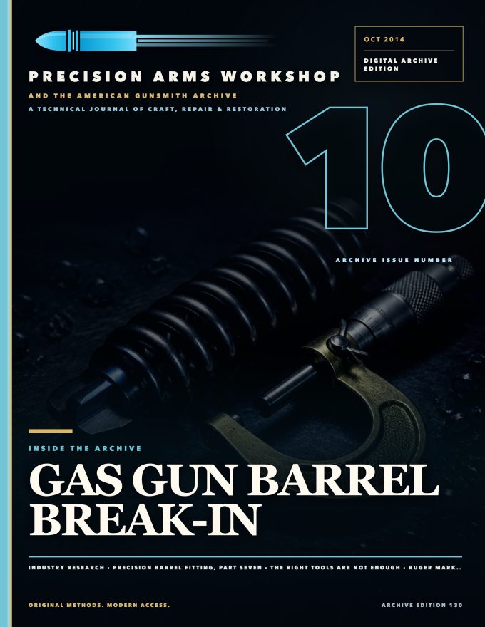 October 2014 cover — Gunsmith Magazine, The American Gunsmith Archive