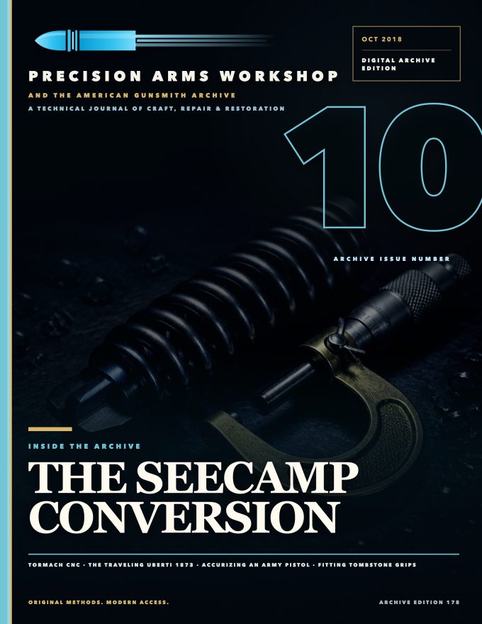 October 2018 cover — Gunsmith Magazine, The American Gunsmith Archive