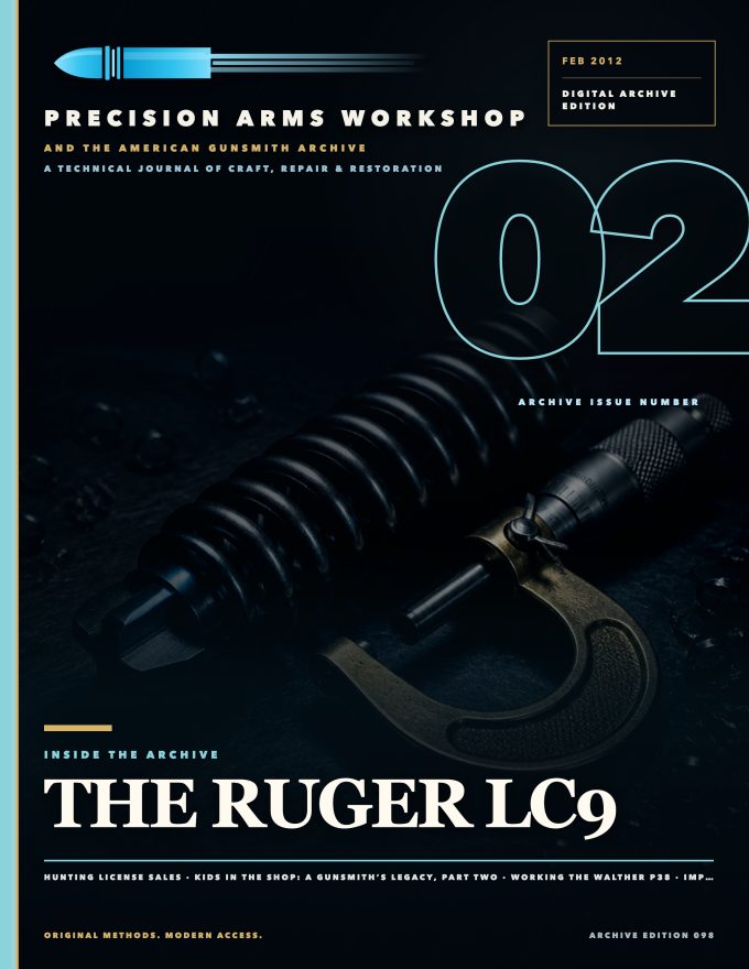 February 2012 cover — Gunsmith Magazine, The American Gunsmith Archive