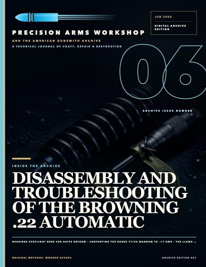 June 2006 cover — Gunsmith Magazine, The American Gunsmith Archive