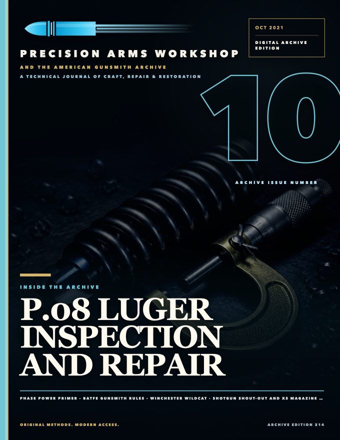 October 2021 cover — Gunsmith Magazine, The American Gunsmith Archive