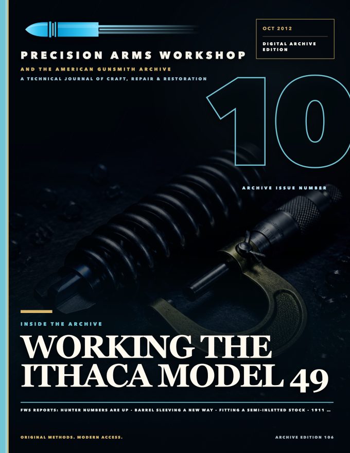 October 2012 cover — Gunsmith Magazine, The American Gunsmith Archive
