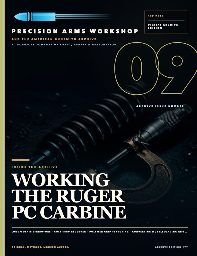 September 2018 cover — Gunsmith Magazine, The American Gunsmith Archive