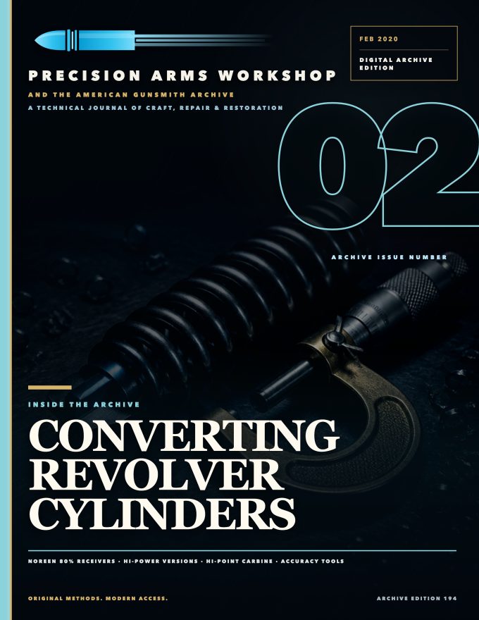 February 2020 cover — Gunsmith Magazine, The American Gunsmith Archive