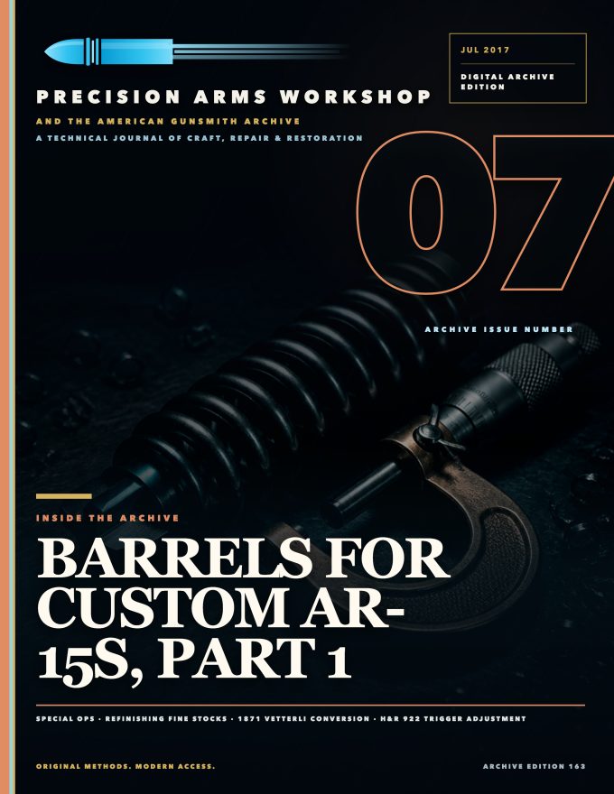 July 2017 cover — Gunsmith Magazine, The American Gunsmith Archive