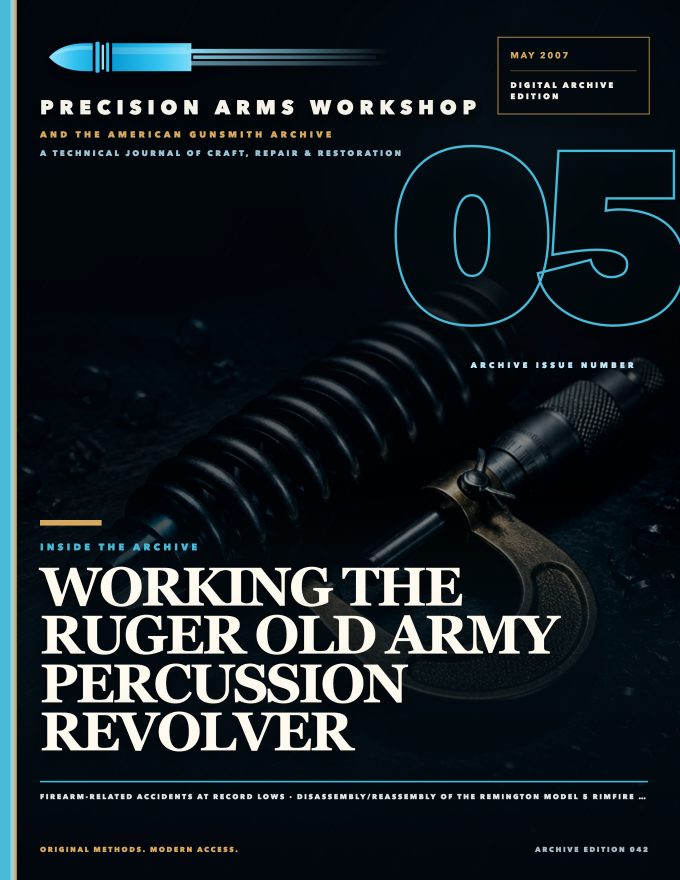 May 2007 cover — Gunsmith Magazine, The American Gunsmith Archive