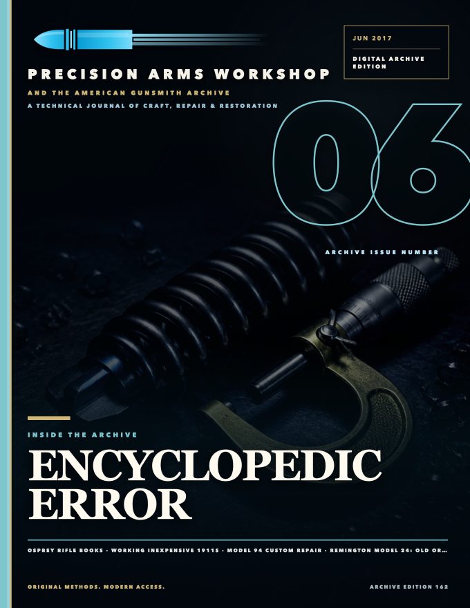 June 2017 cover — Gunsmith Magazine, The American Gunsmith Archive