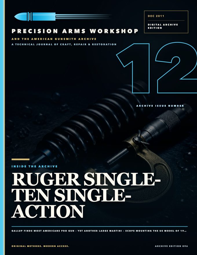 December 2011 cover — Gunsmith Magazine, The American Gunsmith Archive