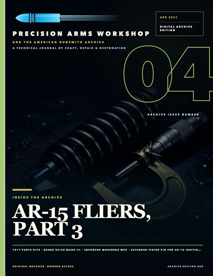 April 2021 cover — Gunsmith Magazine, The American Gunsmith Archive