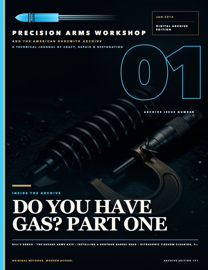 January 2014 cover — Gunsmith Magazine, The American Gunsmith Archive