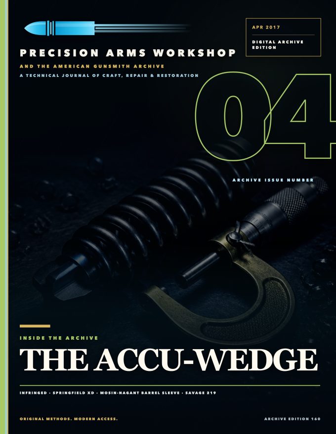 April 2017 cover — Gunsmith Magazine, The American Gunsmith Archive
