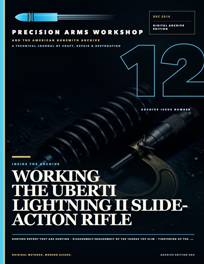 December 2010 cover — Gunsmith Magazine, The American Gunsmith Archive