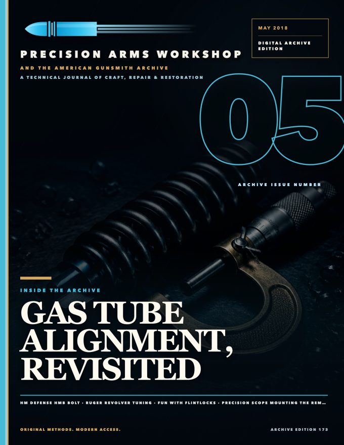 May 2018 cover — Gunsmith Magazine, The American Gunsmith Archive
