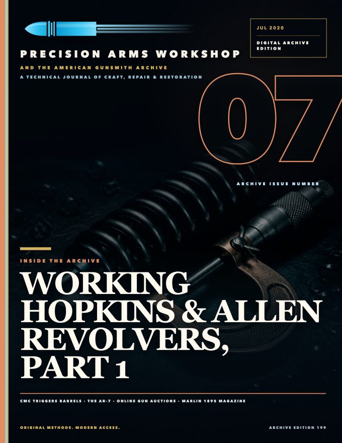 July 2020 cover — Gunsmith Magazine, The American Gunsmith Archive