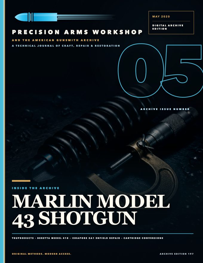 May 2020 cover — Gunsmith Magazine, The American Gunsmith Archive
