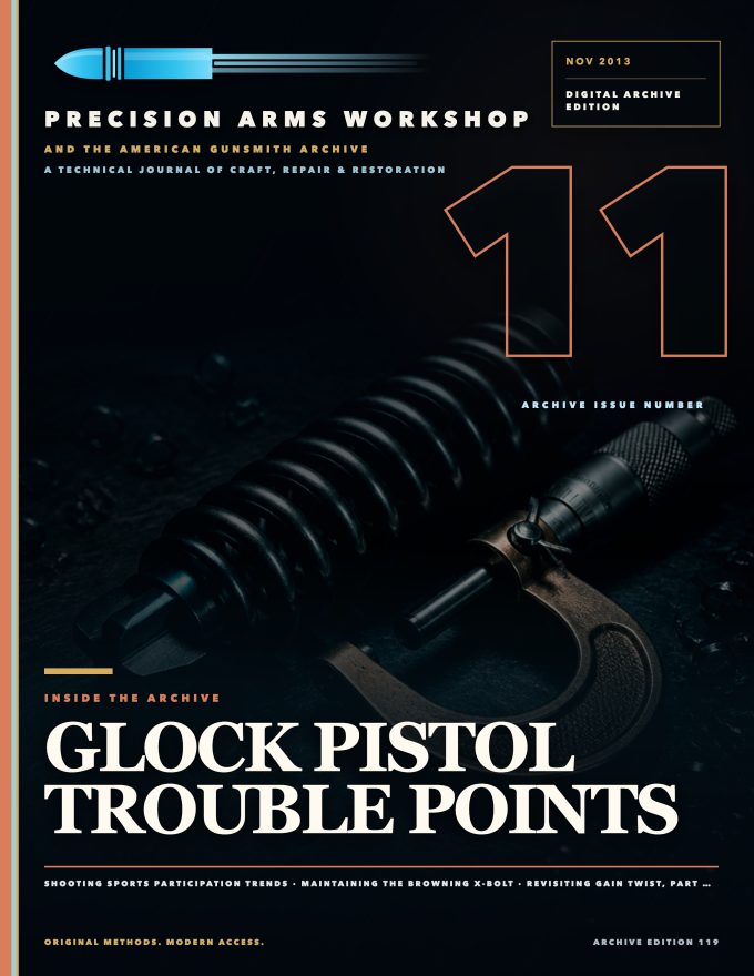November 2013 cover — Gunsmith Magazine, The American Gunsmith Archive