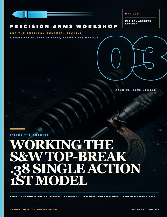 March 2008 cover — Gunsmith Magazine, The American Gunsmith Archive