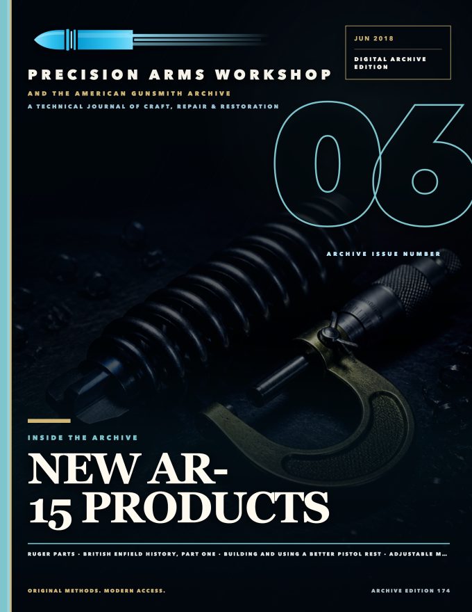 June 2018 cover — Gunsmith Magazine, The American Gunsmith Archive
