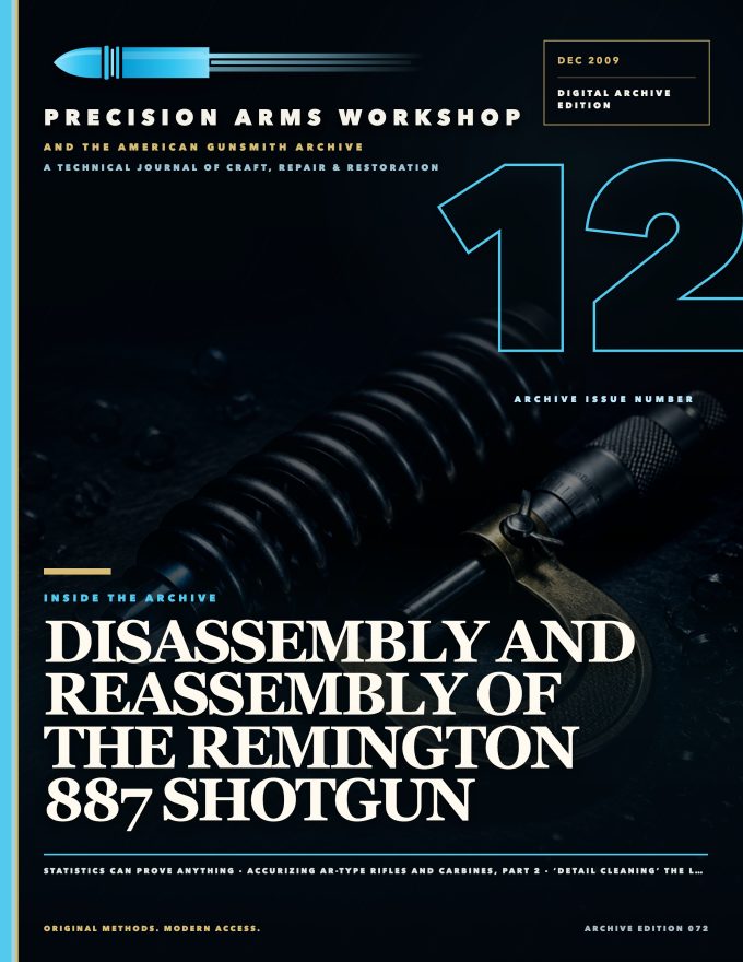 December 2009 cover — Gunsmith Magazine, The American Gunsmith Archive