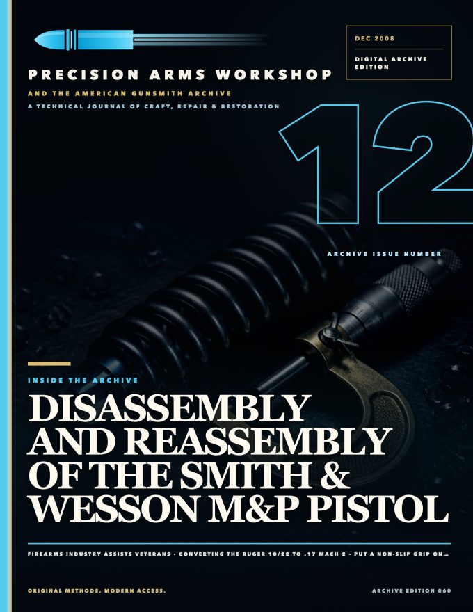 December 2008 cover — Gunsmith Magazine, The American Gunsmith Archive