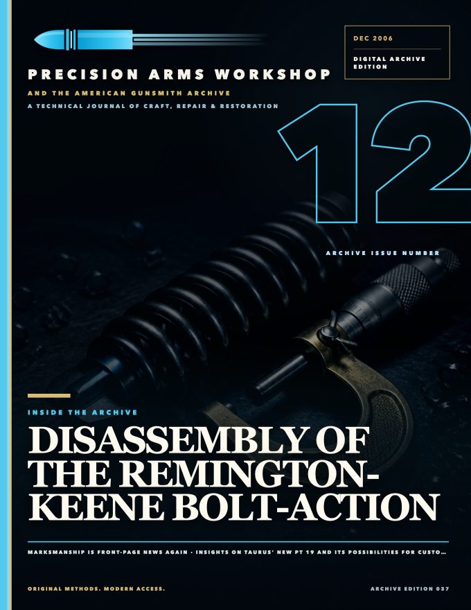 December 2006 cover — Gunsmith Magazine, The American Gunsmith Archive