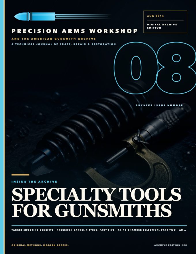 August 2014 cover — Gunsmith Magazine, The American Gunsmith Archive
