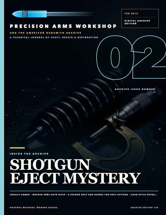 February 2015 cover — Gunsmith Magazine, The American Gunsmith Archive
